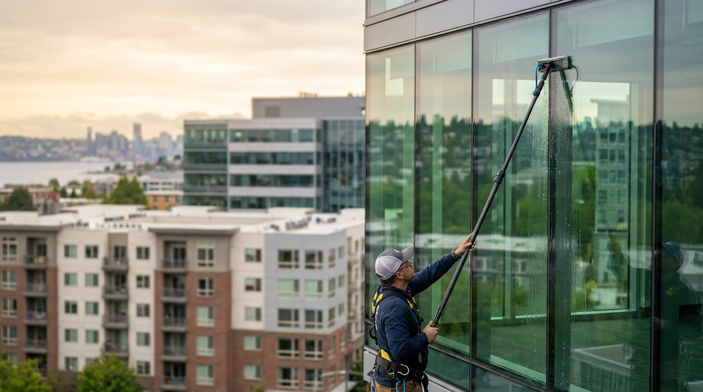 Window Cleaning Frequency for Different Building Types in Everett