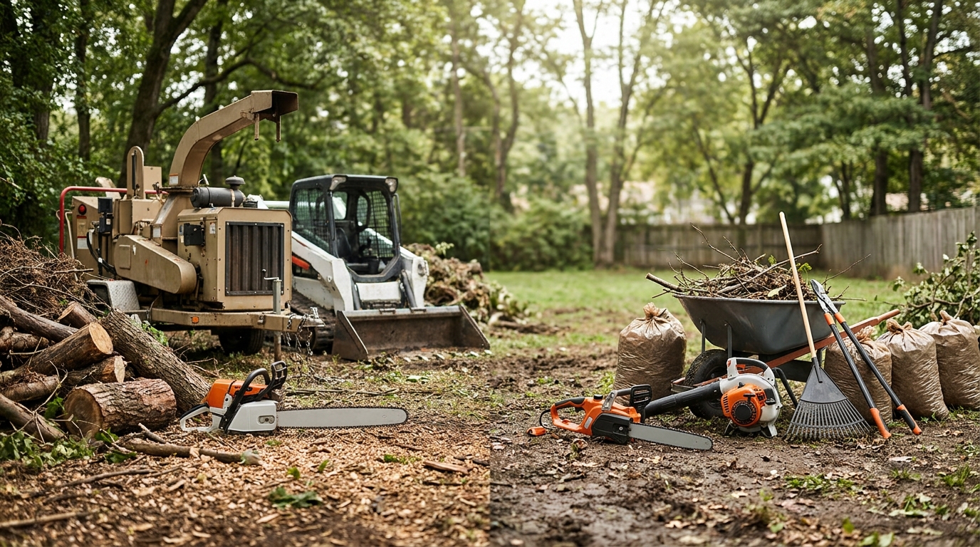 Debris Removal Equipment: Professional Tools vs Homeowner Options