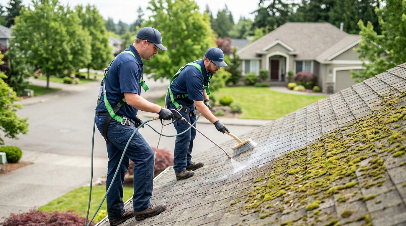 How to Remove Moss from Your Roof Safely: A Practical Guide for Everett, WA Homeowners - cleaning service