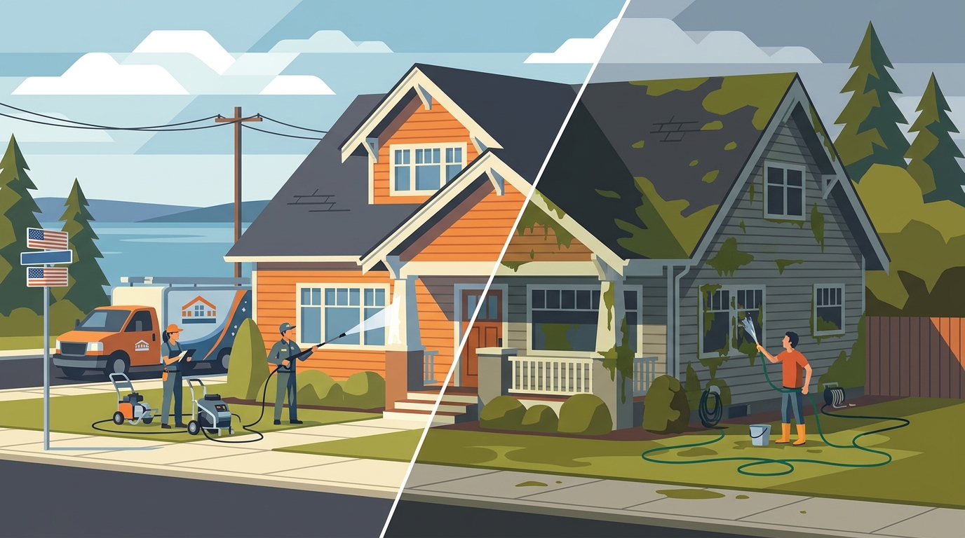 House Washing vs DIY: When to Hire Professionals in West of Market, Kirkland - pressure washing in Kirkland, WA
