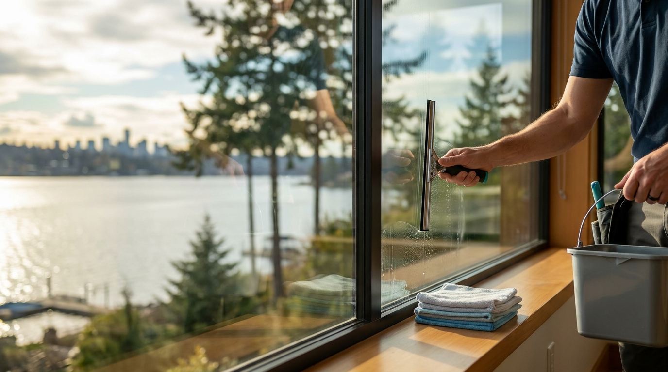 Window Cleaning for Kirkland Waterfront Homes: Salt Spray and Hard Water Stains in kirkland