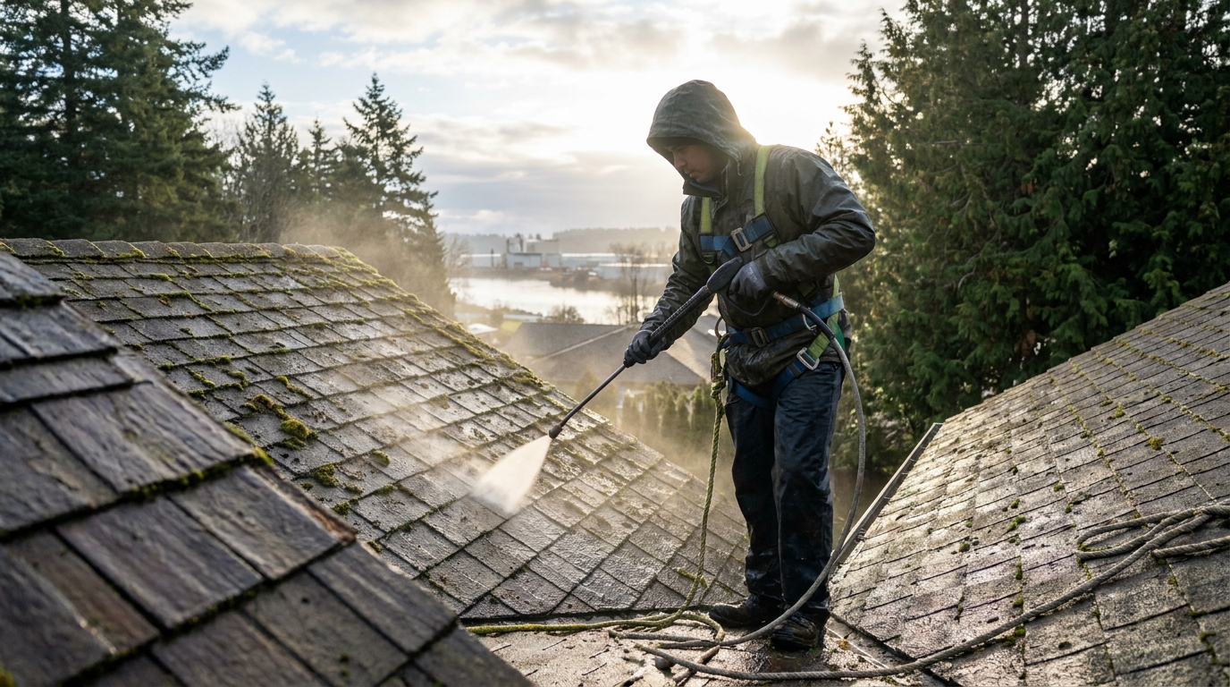 Roof Cleaning Services Comparison in Everett, Washington: How to Choose the Right Provider - roof cleaning in Everett