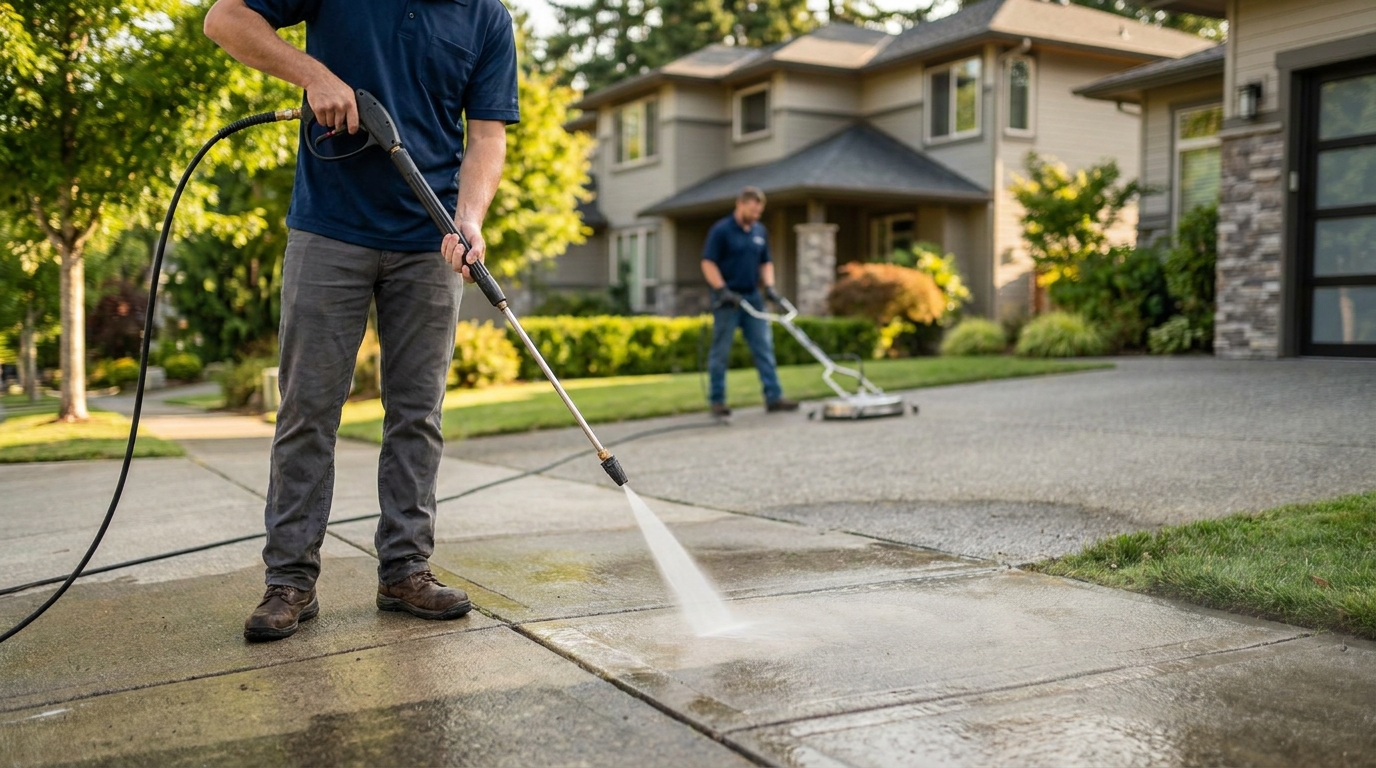 Pressure Cleaning in Bellevue: Driveway and Sidewalk Restoration Guide in bellevue