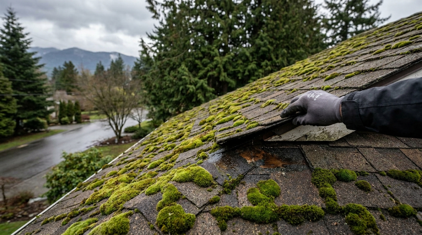 Roof Cleaning in Everett: When Moss Becomes a Structural Risk in everett