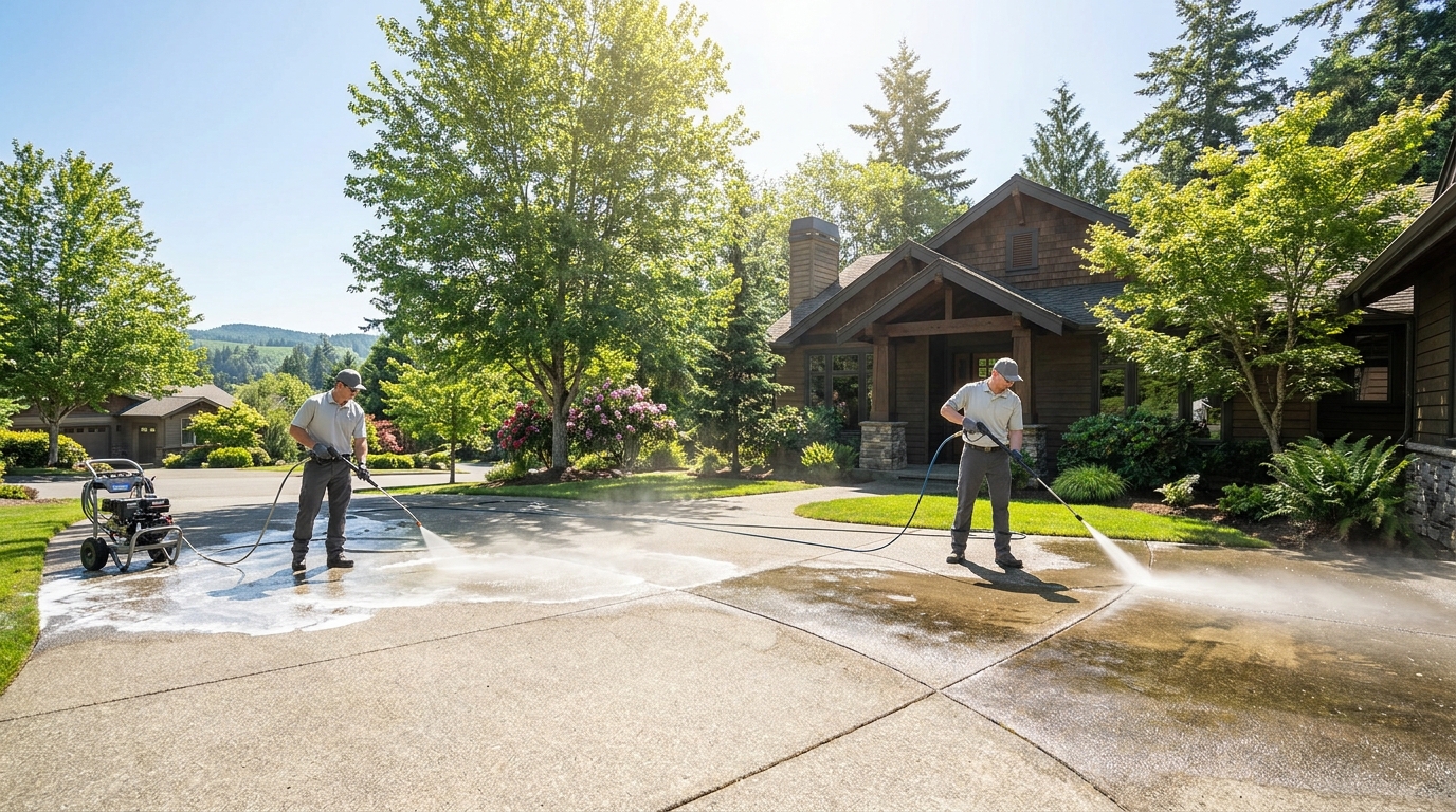 Soft Wash vs Pressure Washing for Driveways in Kirkland, WA - pressure washing in Kirkland, WA