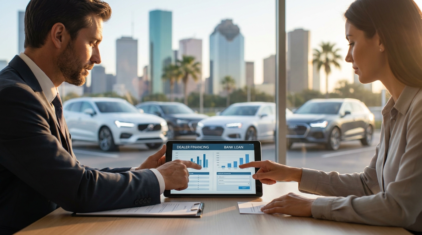 Dealer Financing vs Bank Loan Car in Houston, TX (2026) - Auto Dealership in Houston, TX