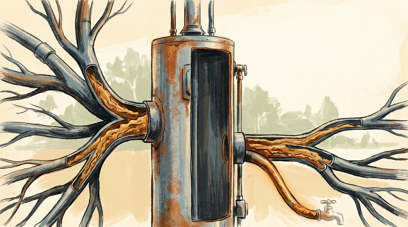 Slow Water Heater Failure Effects on Pipes, Jacksonville FL