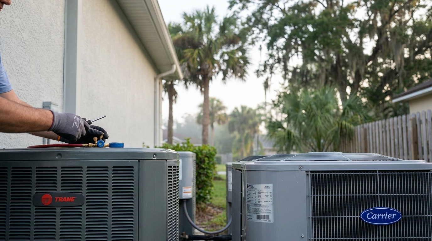 Trane vs Carrier AC in Holly Oaks, Jacksonville FL - HVAC Contractor in Jacksonville, FL