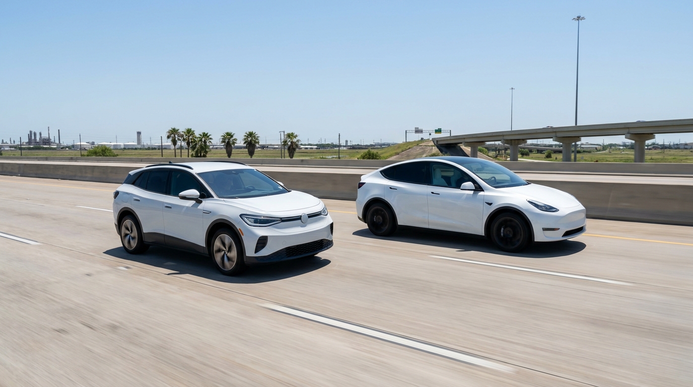 VW ID.4 vs Tesla Model Y in South Houston, TX (2026) - Auto Dealership in South Houston, TX