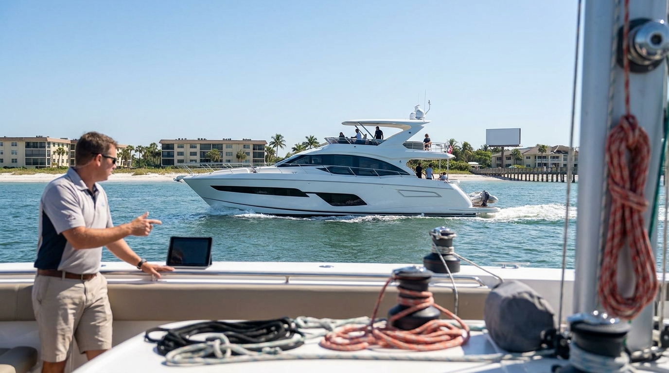 What Happens During a Yacht Sea Trial - yacht sales in Naples, FL