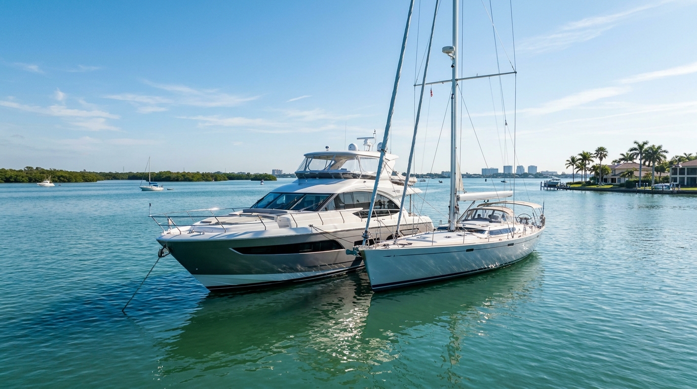 Motor Yacht vs Sailing Yacht in Palm Harbor, FL - yacht sales in Palm Harbor, FL