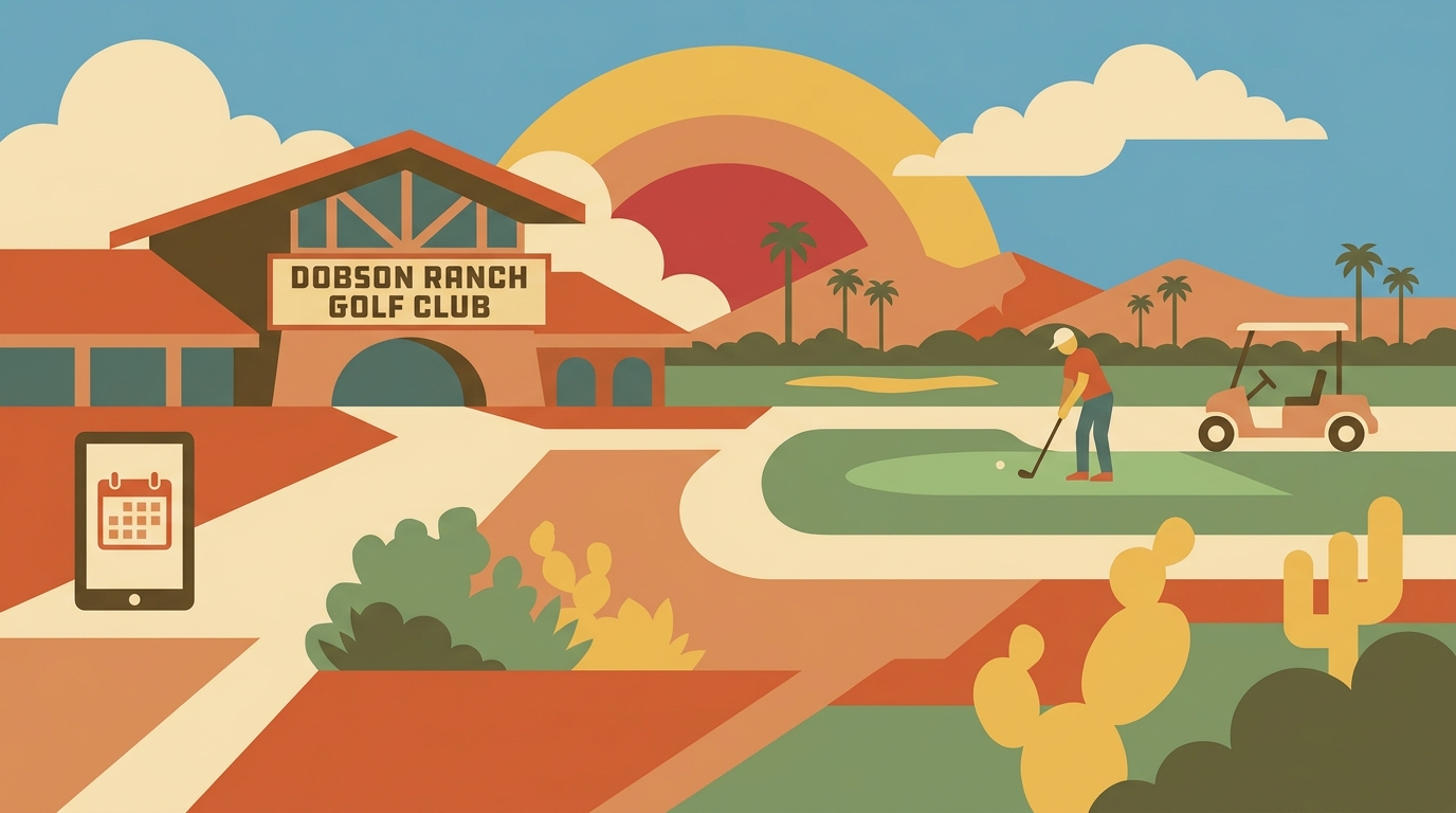 How to Book a Tee Time at Dobson Ranch Golf Club in Mesa - public golf course in Mesa, AZ