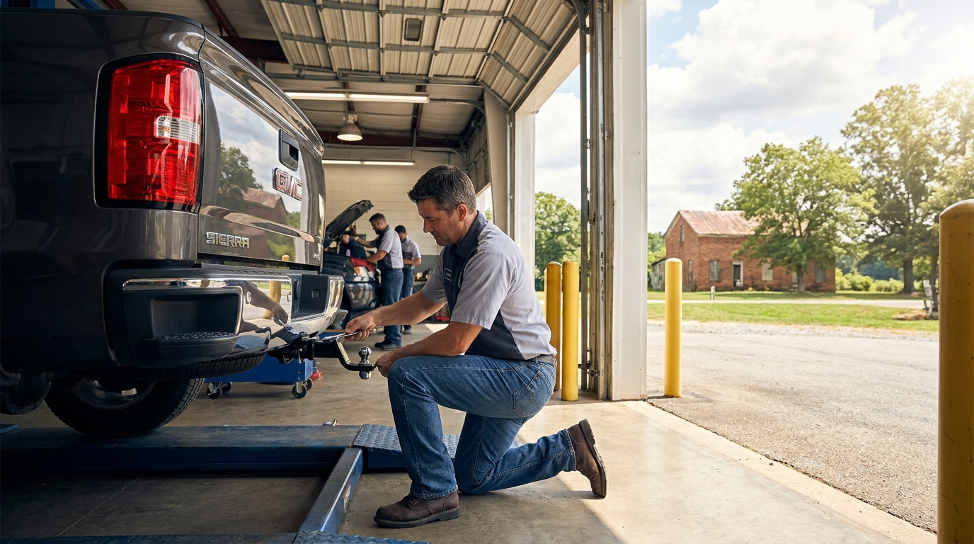How GMC Hitch Installation Works at Your Local Dealership - Buick GMC dealer in marshville, nc