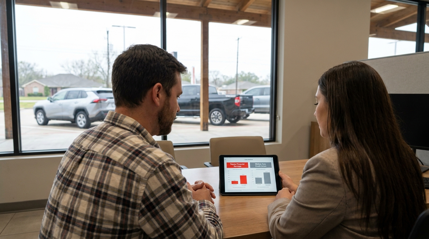 Toyota Dealer Financing vs Bank Loan in Silsbee, TX - Toyota Dealership in Silsbee, TX